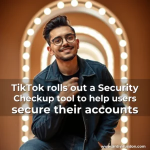 Artistic representation for TikTok rolls out a Security Checkup tool to help users secure their accounts