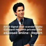 Artistic representation for Amid Signal chat scandal Waltz Gabbard Hegseth private data exposed online : Report