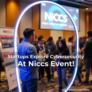 Artistic representation for Startups Explore Cybersecurity At Niccs Event!