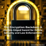 Artistic representation for The Encryption Backdoor: A Double-Edged Sword for Online Security and Law Enforcement