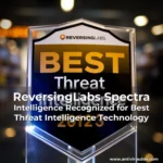 Artistic representation for ReversingLabs Spectra Intelligence Recognized for Best Threat Intelligence Technology