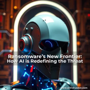 Artistic representation for Ransomware’s New Frontier: How AI is Redefining the Threat