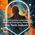 Artistic representation for Revolutionizing Cybersecurity: Tackling Emerging Threats in the Tech Industry