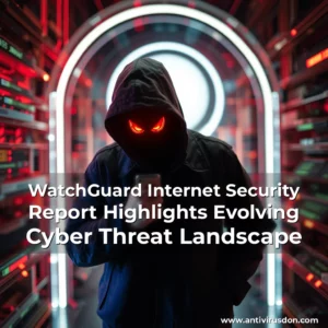 Artistic representation for WatchGuard Internet Security Report Highlights Evolving Cyber Threat Landscape