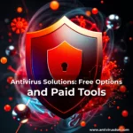 Artistic representation for Antivirus Solutions: Free Options and Paid Tools