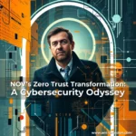 Artistic representation for NOV’s Zero Trust Transformation: A Cybersecurity Odyssey