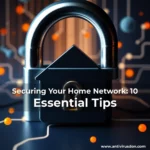 Artistic representation for Securing Your Home Network: 10 Essential Tips