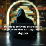Artistic representation for Malicious Software Disguised as Download Files for Legitimate Apps
