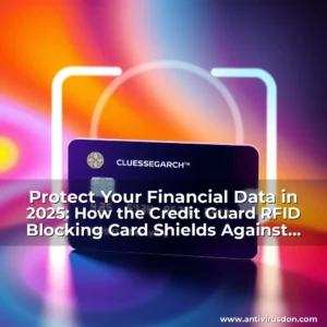 Artistic representation for Protect Your Financial Data in 2025: How the Credit Guard RFID Blocking Card Shields Against Digital Pickpocketing, Identity Theft, and Unauthorized Scanning Devices