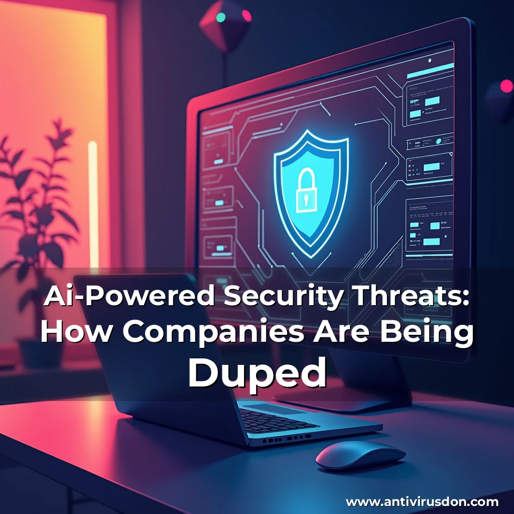 Artistic representation for Ai-Powered Security Threats: How Companies Are Being Duped