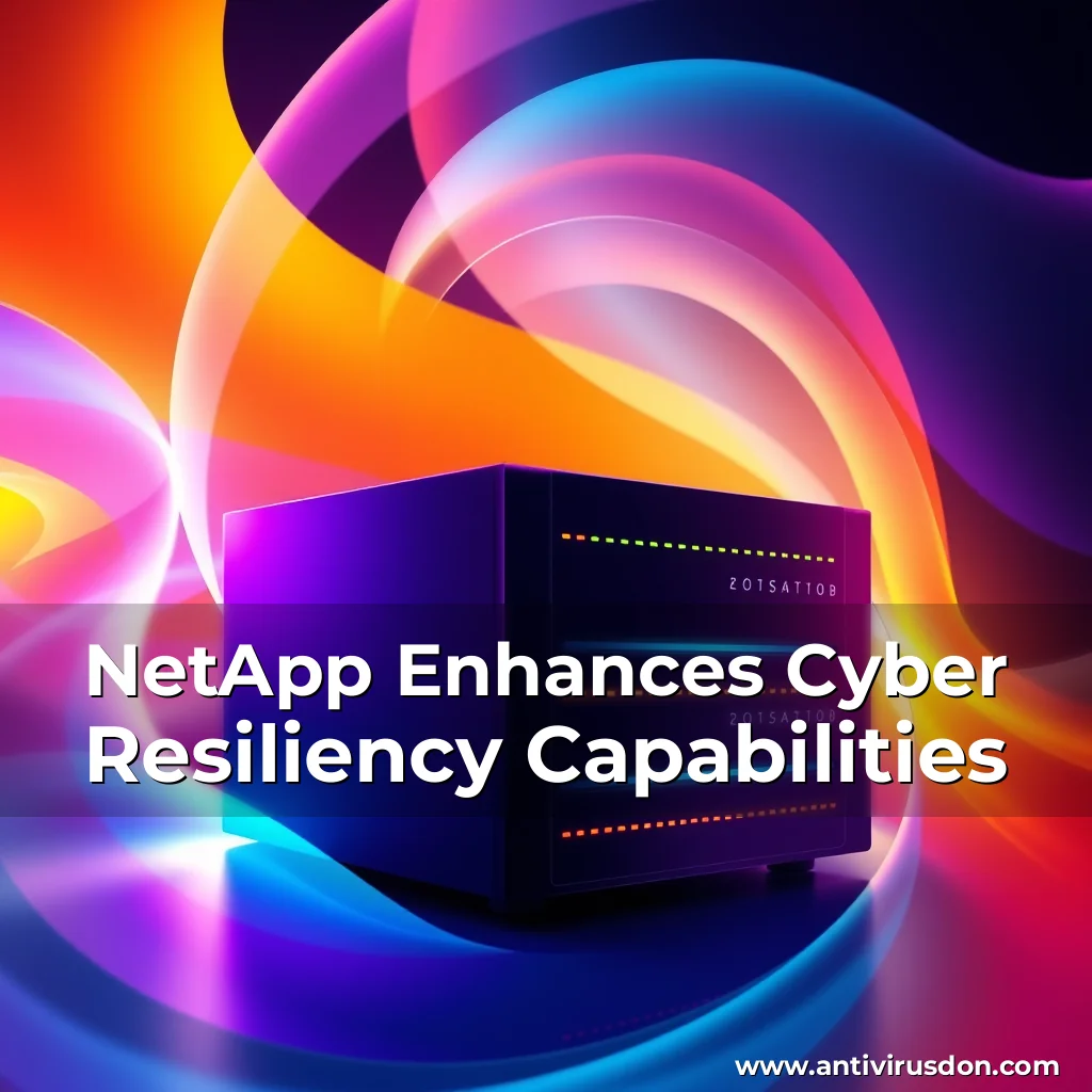 Artistic representation for NetApp Enhances Cyber Resiliency Capabilities