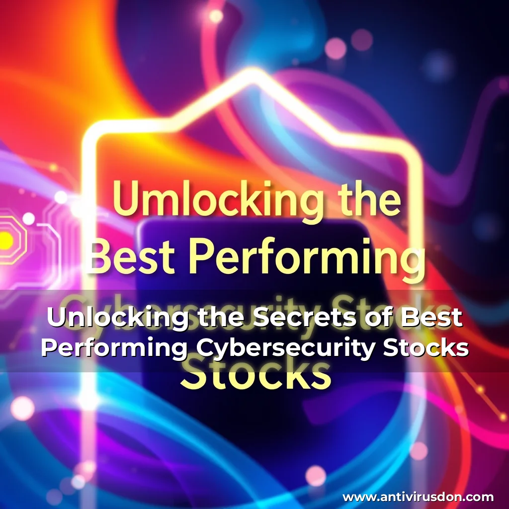 Artistic representation for Unlocking the Secrets of Best Performing Cybersecurity Stocks