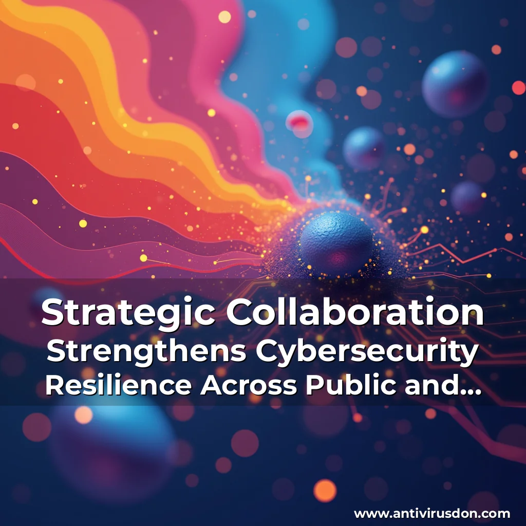 Artistic representation for Strategic Collaboration Strengthens Cybersecurity Resilience Across Public and Private Sectors
