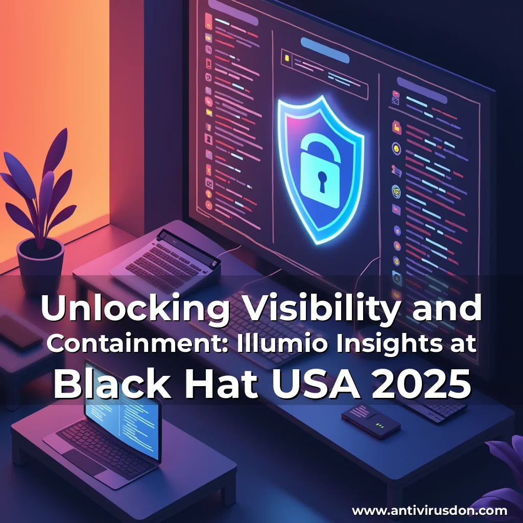 Artistic representation for Unlocking Visibility and Containment: Illumio Insights at Black Hat USA 2025