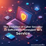 Artistic representation for The Evolution of Cyber Security: J2 Software's Honeypot as a Service