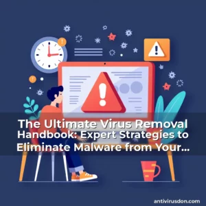 Artistic representation for The Ultimate Virus Removal Handbook: Expert Strategies to Eliminate Malware from Your System