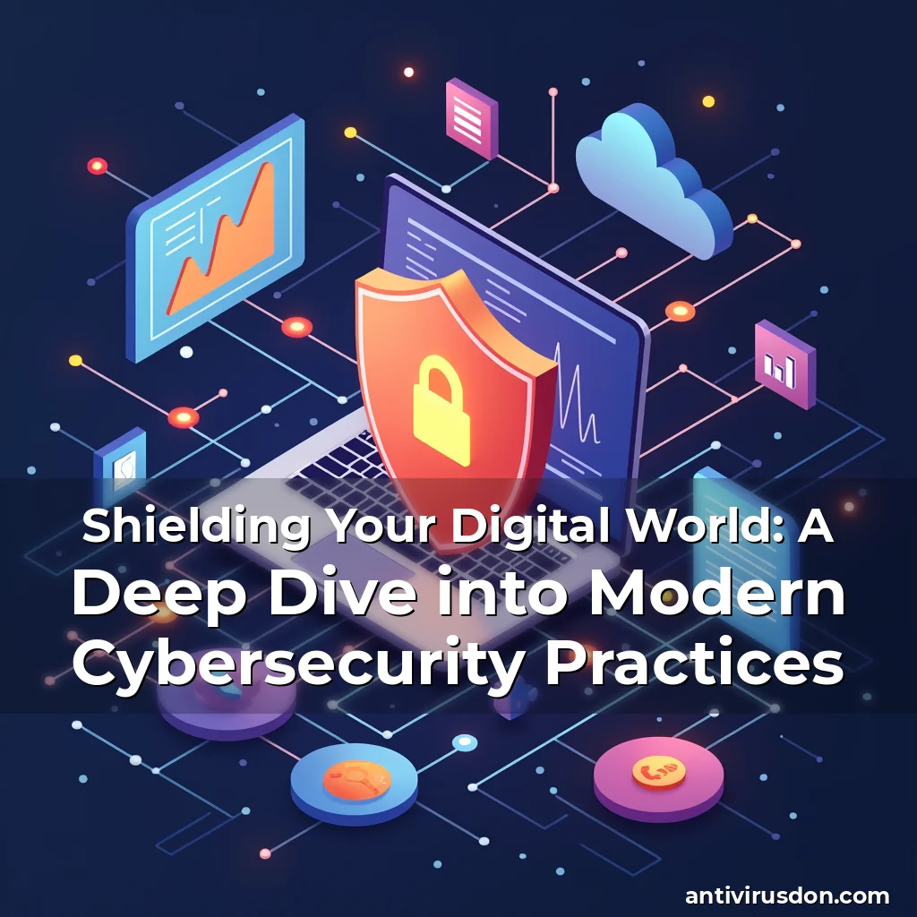 Artistic representation for Shielding Your Digital World: A Deep Dive into Modern Cybersecurity Practices