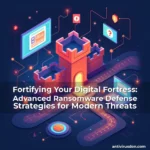 Artistic representation for Fortifying Your Digital Fortress: Advanced Ransomware Defense Strategies for Modern Threats